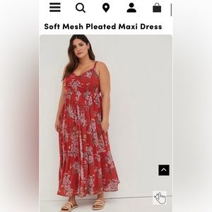 Beautiful, flowy burnt orange maxi dress!